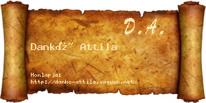Dankó Attila névjegykártya